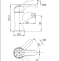 Смеситель для биде Cezares Lira  LIRA-C-BS1-BLC - 4