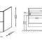 Тумба под раковину Jacob Delafon Vox 60 см  EB2080-R1-E16 - 1