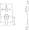 Смеситель Bravat Prolate P69218CP-3-ENG для ванны с душем - 1