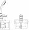 Смеситель Bravat Riffle F672106C-B для ванны с душем, с лейкой - 2