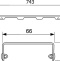 Решетка TECE TECEdrainline Lines 6 008 20 80 см глянцевая 600820 - 2