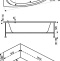 Акриловая ванна Bas Алегра 150 см L В 00001 - 5