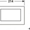 Кнопка смыва TECE Planus 9240311 хром - 2