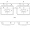 Раковина встраиваемая Stella Polar Modul 65 белый 4627173210423 - 3