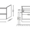 Тумба под раковину Jacob Delafon Vox 120 см  EB2021-RA-E15 - 1