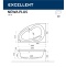 Ванна акриловая Excellent Newa Soft L 160х95 с гидромассажем белый - золото WAEX.NEL16.SOFT.GL - 6