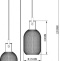 Подвесной светильник Moderli Alina V2802-3P - 1