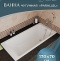 Чугунная ванна Delice Parallel 170x70 DLR220505RB с черными матовыми ручками без антискользящего покрытия - 2