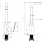 AQ1081CR ВЕГА смеситель для кухни (квадратный излив) - 1