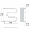 Водяной полотенцесушитель Terminus M-образный 500x600 Хром 4620768881169 - 2