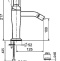 Смеситель Webert Opera OA840102010 золото, для биде - 1