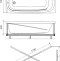 Акриловая ванна DIWO Кострома 180x70 прямоугольная, белая, российская, пристенная, с ножками 506400 - 8