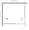 Душевой уголок Royal Bath HPD 110x120 профиль белый стекло прозрачное RB12110HPD-T - 4