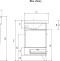 Тумба с раковиной Sanflor Бруно 105 белый, орегон, напольная - 4