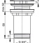 Донный клапан для сифона AlcaPlast   A396 - 1