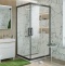 Душевой уголок STWORKI Дублин DE019SC120120200 120x120 см профиль черный матовый 3GW100TTKK000 - 0