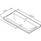 Мебельная раковина AM.PM X-Joy 100 белая глянцевая M85AWCC1002WG - 3