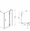 Душевой уголок RGW Passage PA-77B R 140x120 профиль черный стекло прозрачное 41087742-084R - 2