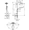 Душевая система Hansgrohe Croma Select S Showerpipe 280 1jet EcoSmart 9 л/мин с термостатом, хром 26794000 - 1