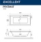 Акриловая ванна Excellent Pryzmat Slim 180x80 белая бронза с гидромассажем WAEX.PRY18S.SOFT.BR - 2