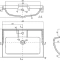 Тумба с раковиной подвесная Aquaton Леон 65 белый 1A1870K0LBPS0 - 6