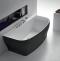 Акриловая ванна BELBAGNO 165х78 черный  BB74-NERO-W0 - 1