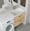 Раковина Stella Polar Kamilla 130 R на стиральную машину белый 4627173210584 - 3