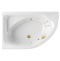 Ванна акриловая Excellent Aquaria Line 150x100 L с гидромассажем белый - золото WAEX.ARL15.LINE.GL - 0