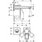 Смеситель hansgrohe Metropol однорычажный для скрытого монтажа 74525000, настенный - 1