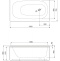 Акриловая ванна Cezares Eco 150x70 см  ECO-150-70-41 - 2