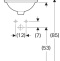 500.746.01.2 Geberit VariForm Раковина с установкой под столешницу круглой формы, D1=33 см, без отв. под смеситель, без отв. перелива - 1