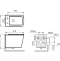 TECHNO AM9310CHR Чаша унитаза подвесного, безободкового ART&MAX - 3