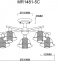 Люстра на штанге MyFar Lisa MR1481-5C - 2
