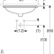 500.764.01.2 VariForm Раковина с установкой под столешницу прямоугольной формы, T1=50х40 см, без отв. под смеситель - 1