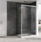 Душевой уголок Abber Schwarzer Diamant 100x60 профиль хром стекло прозрачное AG30100H-S60 - 1
