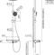 Душевая стойка STWORKI FT13650 со смесителем для ванны - 1