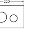 Кнопка смыва TECE Loop 9240660 белое стекло, кнопка хром - 3