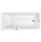 Ванна акриловая WHITECROSS Wave Soft 160x80 с гидромассажем белый - золото 0101.160080.100.SOFT.GL - 0