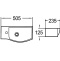 Раковина подвесная WeltWasser WW AISBACH 7950 GL-WT L 51 белый  10000008692 - 2