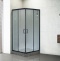 Душевой уголок Royal Bath HPD 75x90 профиль черный стекло матовое RB9075HPD-C-BL - 1