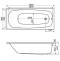 Ванна акриловая WHITECROSS Layla Relax 180x80 с гидромассажем белый - хром 0102.180080.100.RELAX.CR - 7