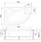 Ванна акриловая Royal Bath Alpine De Luxe 160x100 L с гидромассажем белый RB819101DL-L - 1