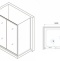 Душевой уголок RGW Passage PA-76-1 160x80 профиль хром стекло прозрачное 350876168-11 - 2