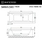 Акриловая ванна Whitecross Savia Duo 170х80 белая золото с гидромассажем 0103.170080.100.LINE.GL - 2