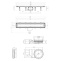 Душевой лоток Pestan Confluo Premium Black Glass Line 750 Gold 13100117 - 1