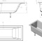 Ванна из искусственного камня Астра-Форм Нейт 170х70 100-50 - 4