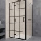 Душевой уголок RGW Passage PA-77-1B L 140x100 профиль черный стекло прозрачное 410877140-084L - 0