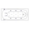 Ванна акриловая WHITECROSS Layla Ultra 180x80 с гидромассажем белый - золото 0102.180080.100.ULTRA.GL - 7