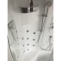 Душевая кабина Royal Bath 90х90 профиль хром стекло прозрачное с гидромассажем RB90NRW-T-CH-P - 4