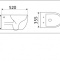 Унитаз подвесной Ceramalux белый  CL2196 -1 - 4